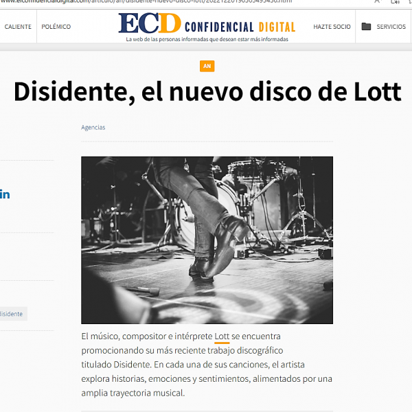 Disidente en «El Confidencial Digital»